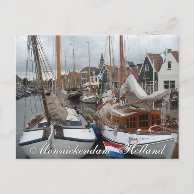 Monnickendam Holland vycard Vykort (Framsida)
