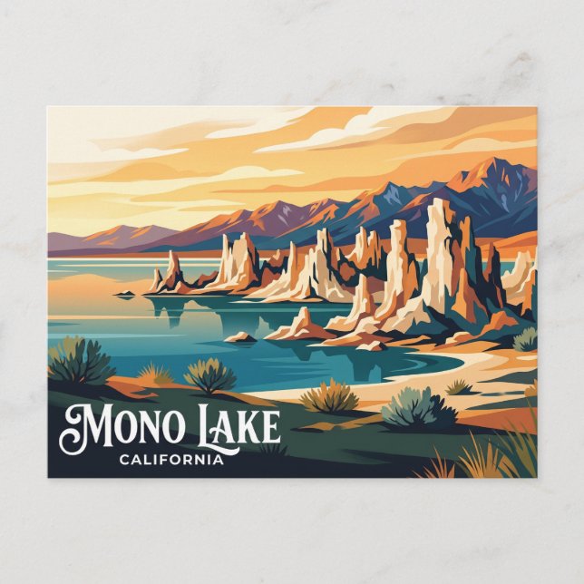 Mono Lake USA Vykort (Framsida)