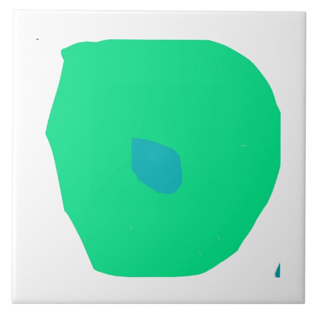 Mono löv illustration Ceramic Tile Kakelplatta (Framsidan)