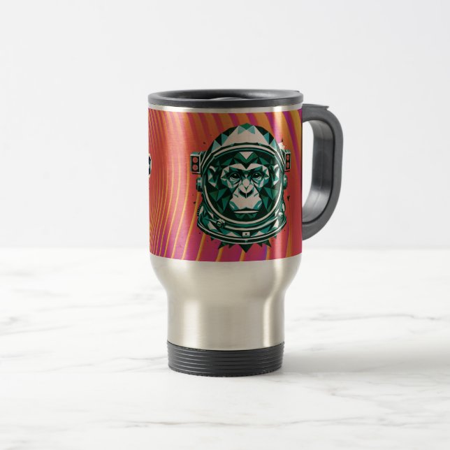 Mono Mugg - Monkey Astronaut Resemugg för kaffe (Framsida höger)