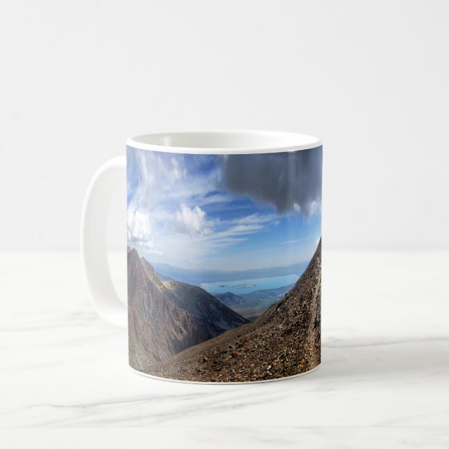 Mono Sjö från Koip Peak Pass - Sierra Kaffemugg (Framsida vänster)