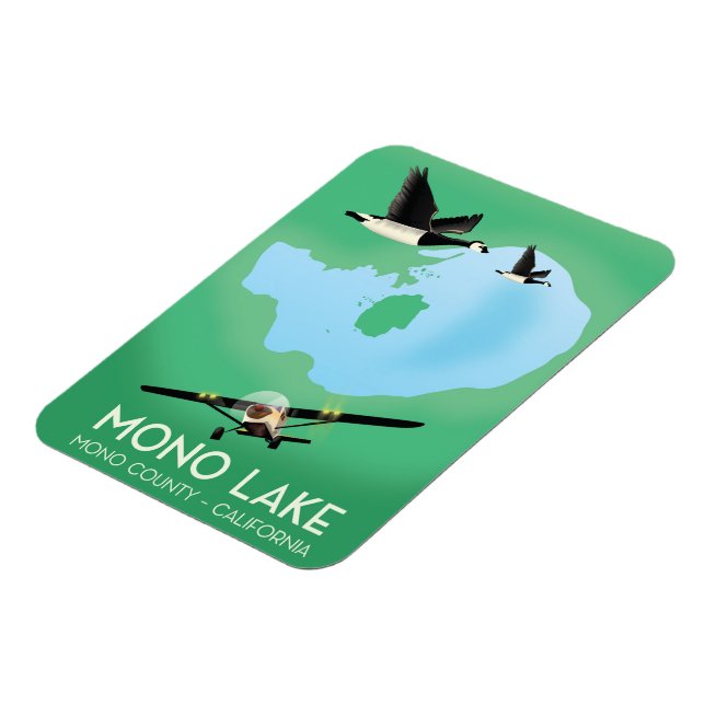 Mono Sjö,Mono County, California-reseaffisch Magnet (Vänstra Sidan)