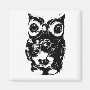Mono uggla magnet