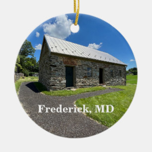 Monocacy Battlefield i Frederick Maryland Julgransprydnad Keramik