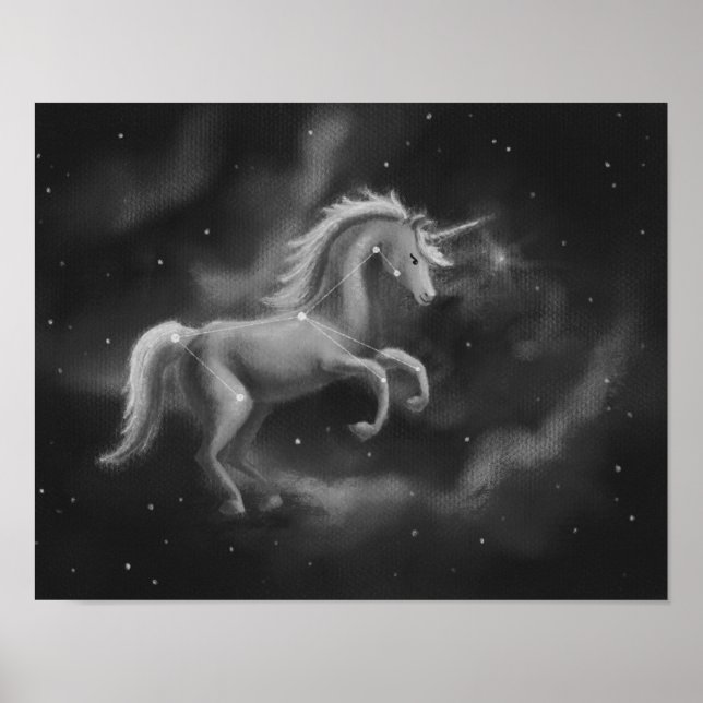 Monoceros Unicorn Constellation Poster (Framsidan)