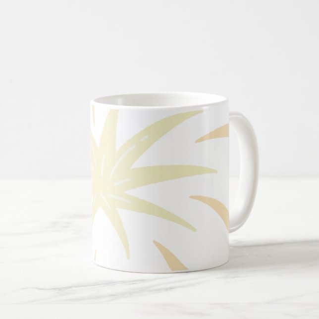 Monochromatic Doodle Burst Kaffemugg (Framsida höger)