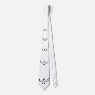 Monochromatic exotisk fågel slips