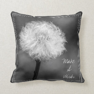 Monochromatic gör en Wishmaskrosdekorativ kudde