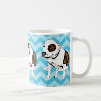 Monochromatic mugg för Terrier för tjur för