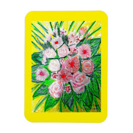 Monochromatic, Rosas, Dianthus caryophyllus, Gerb Magnet