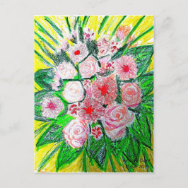 Monochromatic, Rosas, Dianthus caryophyllus, Gerb Vykort