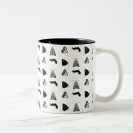 Monochrome Butterfly Mug Två-Tonad Mugg