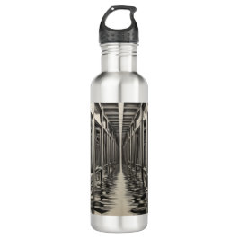 Monochrome Depth/Stainless Steel Art Bottle