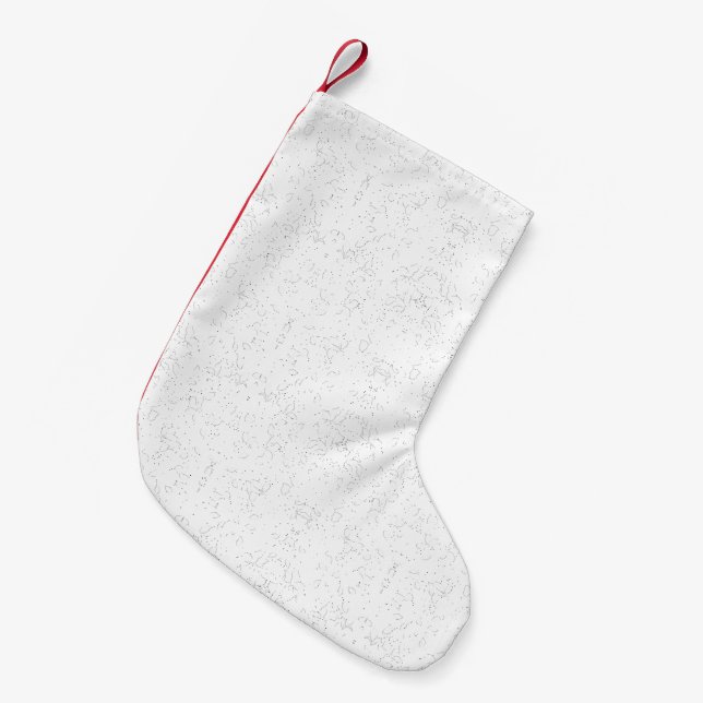 Monochrome Floral Pattern – Elegant Seamless Art Liten Julstrumpa (Framsidan (Hängande))