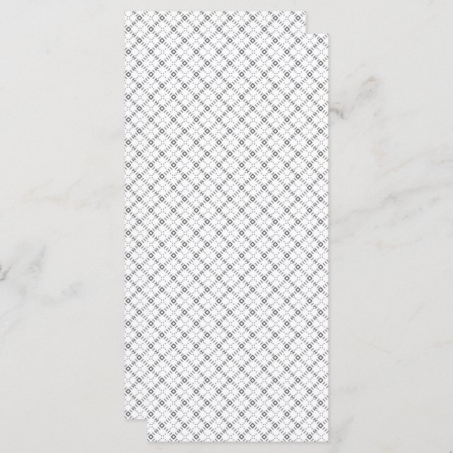 Monochrome Geometric Texture|Seamless Diamond Look Meny (Fram/baksida)