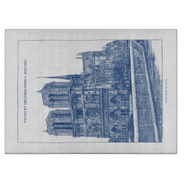 Monochrome Indigo Blue Retro Notre Dame de Paris
