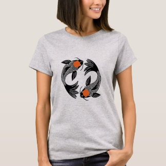 Monochrome Koi Pond T Shirt