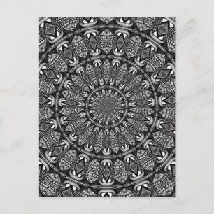 Monochrome Mandala Vykort
