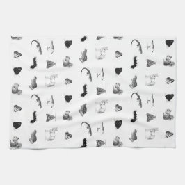 Monochrome Nature Tea Towel Kökshandduk