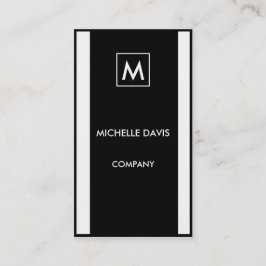 Monochrome simple 2-tone visitkort