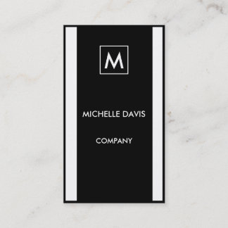 Monochrome simple 2-tone visitkort