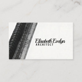 Monochrome Trails on White Visitkort