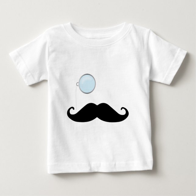 Monocle Mustache T-shirt (Framsida)