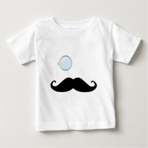 Monocle Mustache Tee