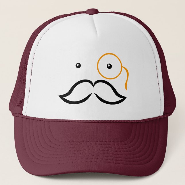 Monocle och Mustache Keps (Framsida)