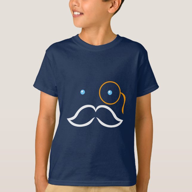 Monocle och Mustache Tee (Framsida)