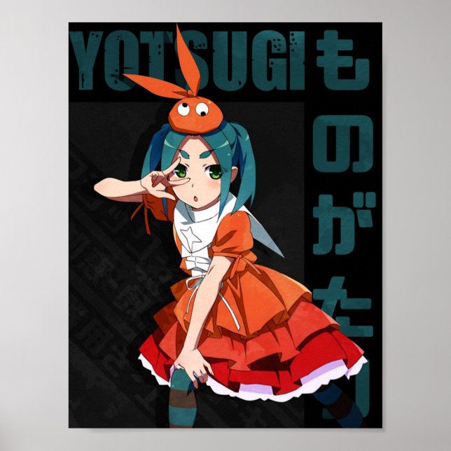 Monogatari Ononoki Yotsugi Poster (Framsidan)