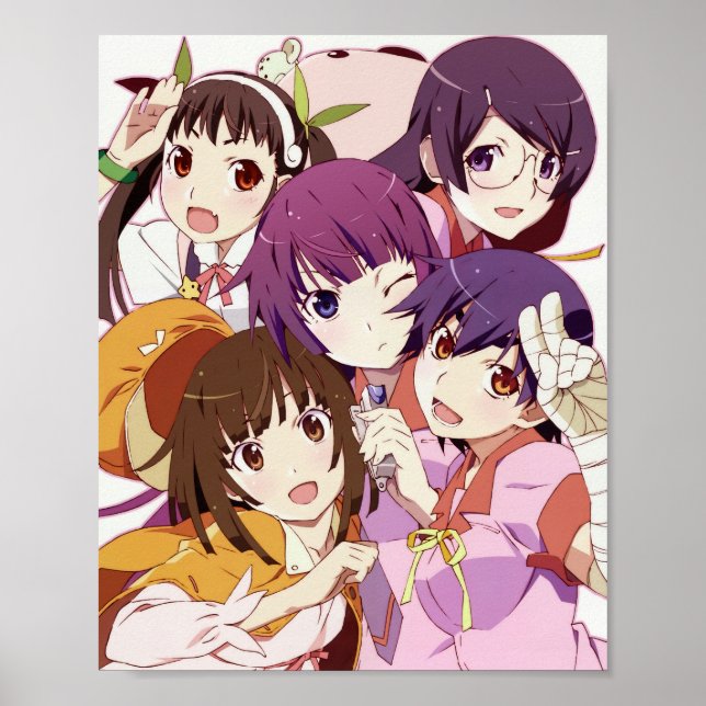 Monogatari-serien - grupp poster (Framsidan)