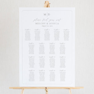 Monogram 17 Bord Hitta ditt sittplatsschema Poster
