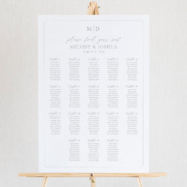 Monogram 18 Bord Platsindelning Poster