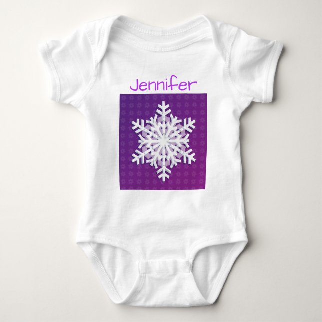Monogram 2022 Hej Winter Helgdag Snowflake T Shirt (Framsida)
