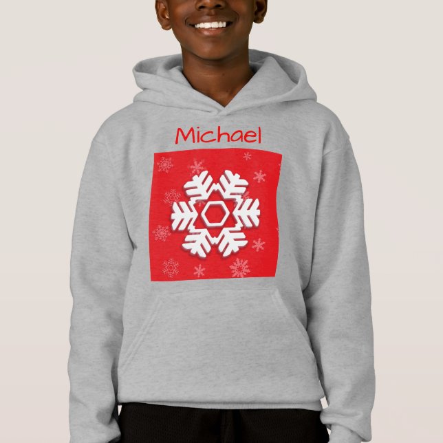 Monogram 20XX Hej Winter Helgdag Snowflake T Shirt (Framsida)