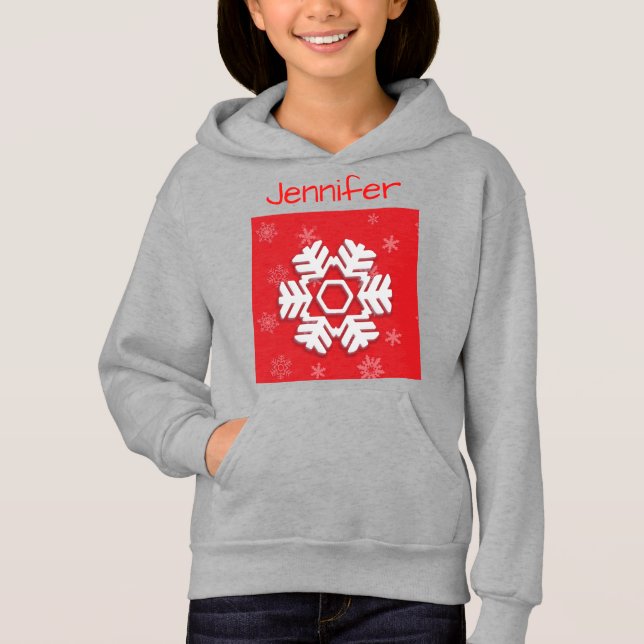 Monogram 20XX Hej Winter Helgdag Snowflake T Shirt (Framsida)