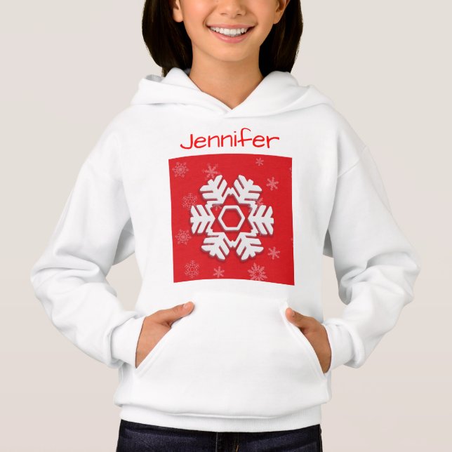Monogram 20XX Hej Winter Helgdag Snowflake T Shirt (Framsida)