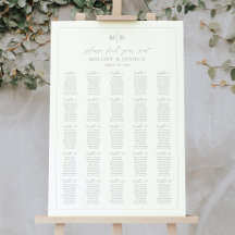 Monogram 25 Bord Sittplatsschema
