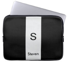 Monogram 2 ton Modern svart och lätt Grått
