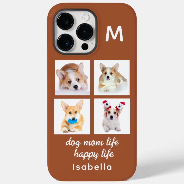 Monogram 4 Fotokollage | Hundmamma Livet Glad Liv (Baksida)