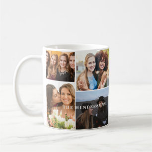 Monogram 4 fotokollage kaffemugg