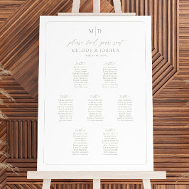 Monogram 7 Bordsindelning Kant Poster