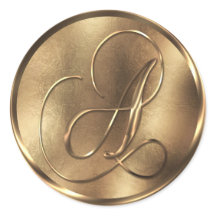 Monogram A Bronze Wedding Investigation Helgdag