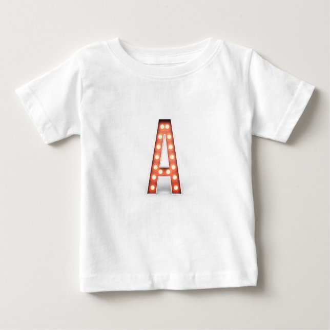 Monogram A Marquee Ljus Tee Shirt (Framsida)