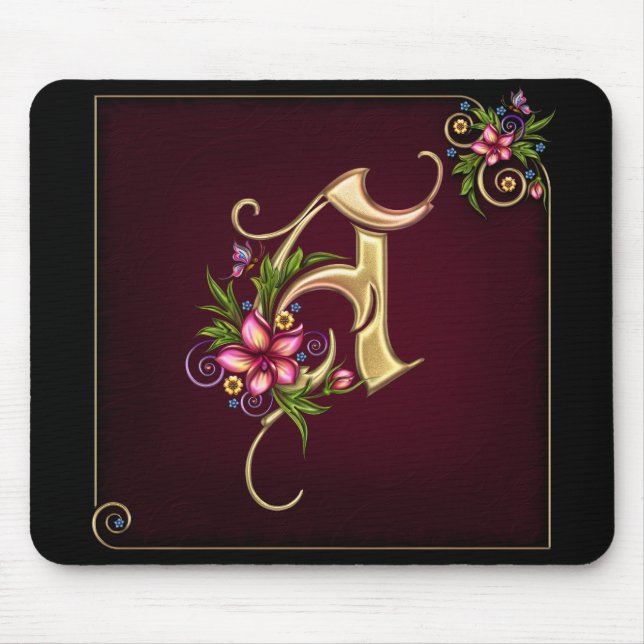 Monogram A Mousepad Musmatta (Framsidan)