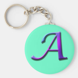 Monogram A-nyckelkedja Nyckelring