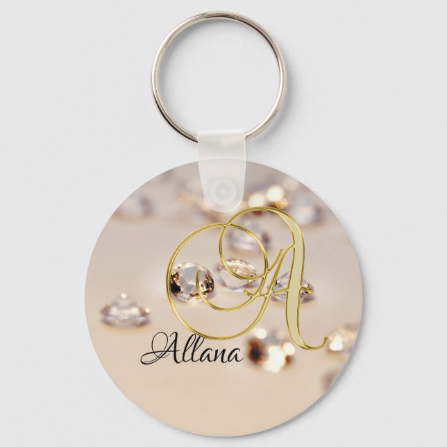 Monogram A Nyckelring (Framsida)