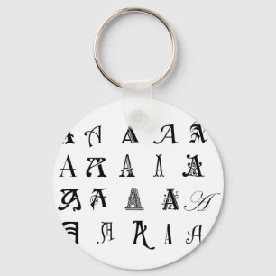 Monogram ’A’ Nyckelring