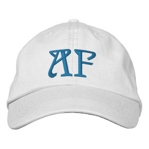 MONOGRAM A OCH F BRODERAD KEPS
